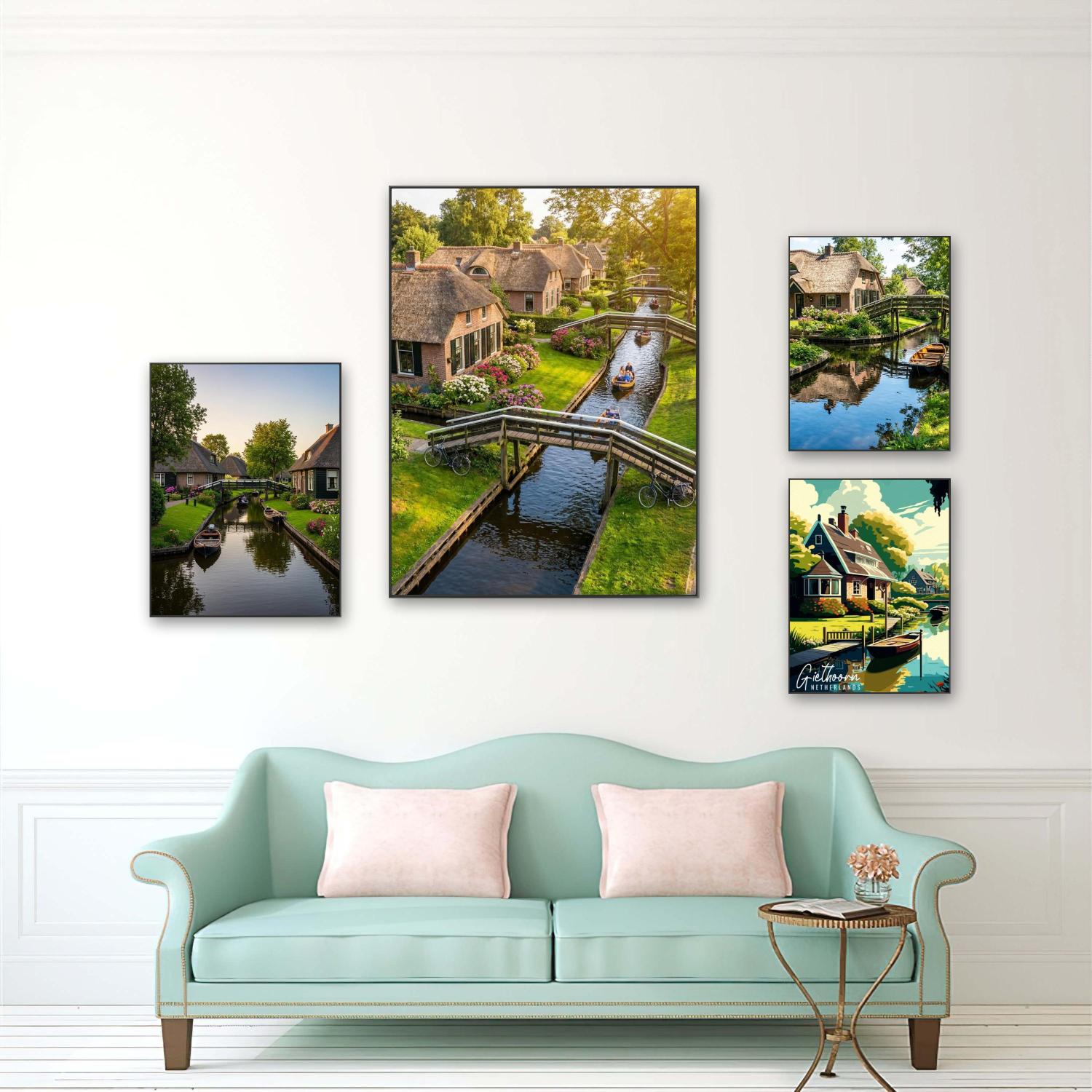 Home Decor Netherlands - DIY Diamond Painting Netherlands Giethoorn Wooden