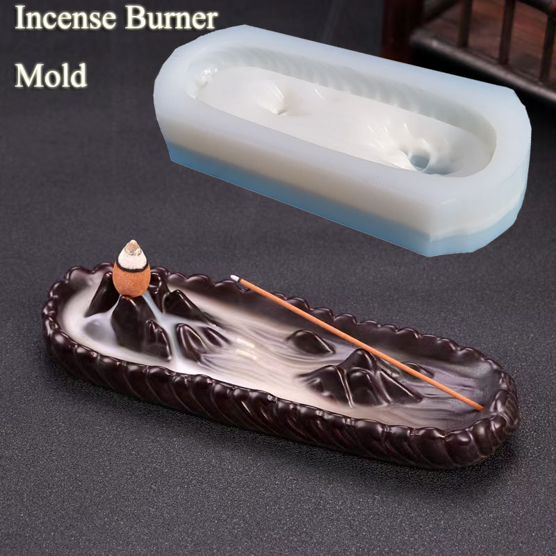 Incense Stick Holder - Large Concrete Incense Holder Silicone Molds