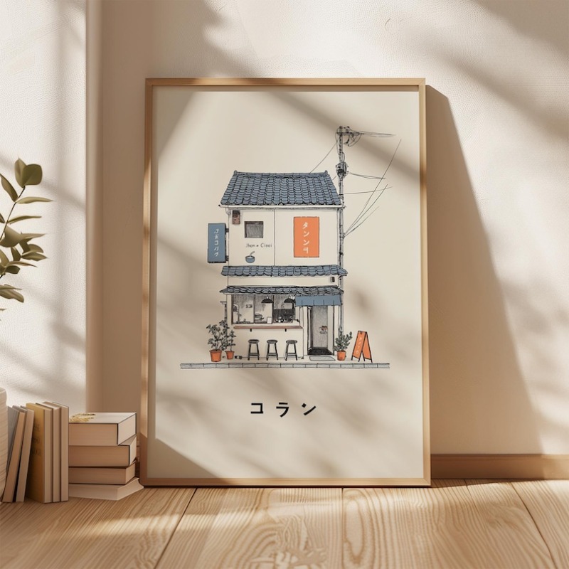 Home Decor Design Interior - 1pc Japanese Ramen Shop Canvas Wall