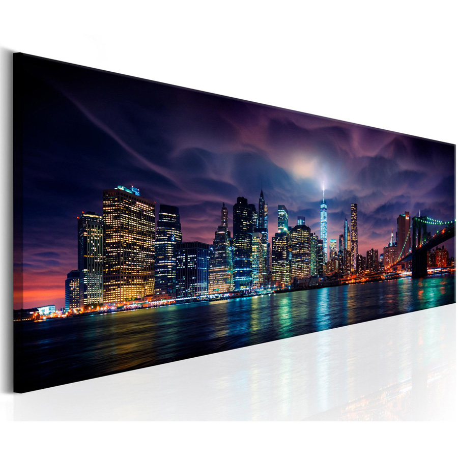 Home Decor New York - New York night landscape Large 5D