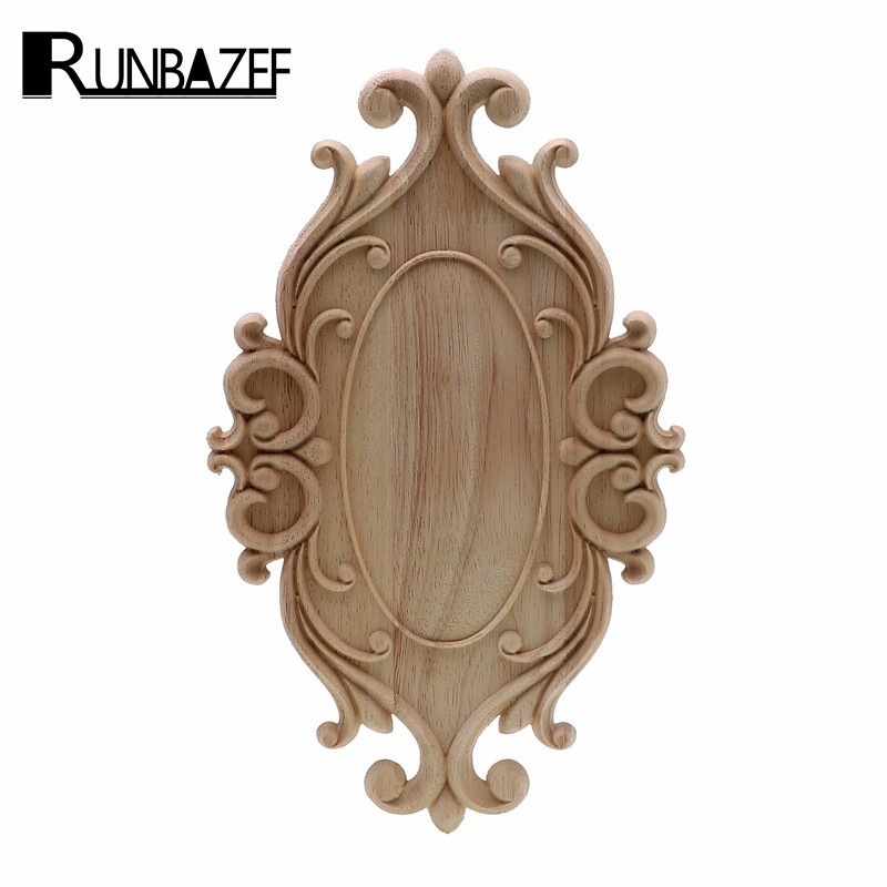 Home Decor Modern Organic - RUNBAZEF Solid Wood Furniture Decorative Accessories
