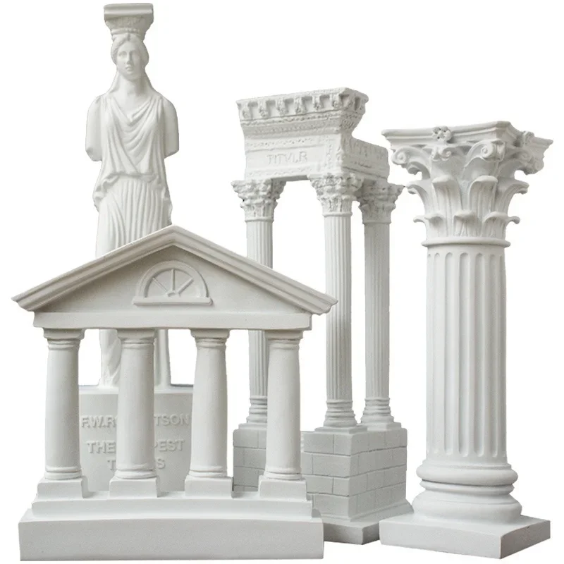 Home Decor Modern Organic - 1Pc Architecture Model Roman Column Greek