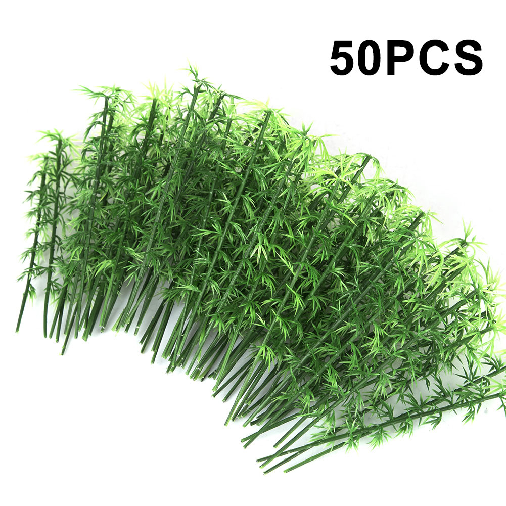 Home Decor Modern Organic - 50Pcs 10cm/12cm/15cm Plastic Miniature Model Tree