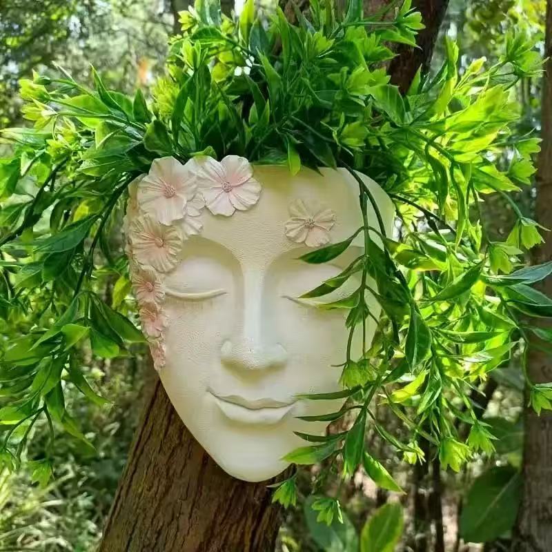 Home Decor Rustic - Creative Wall Mounted Facial Flower Pot