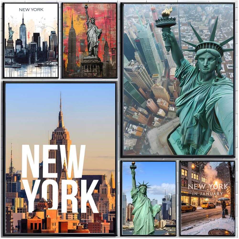 Home Decor New York - city travel canvas New York Poster