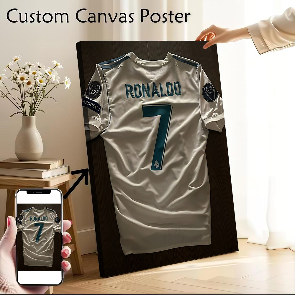 Home Decor Kit - 17/18 Kit Ronaldo Printed Canvas Poster