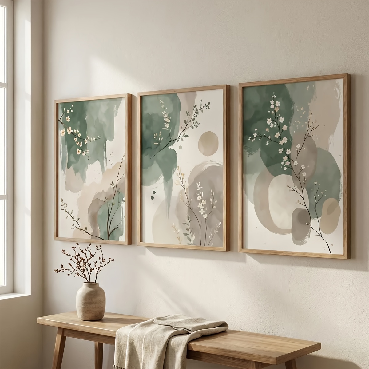 3pcs Japanese-Style Plant Canv - огляд і ціна Home Decor Unique Items
