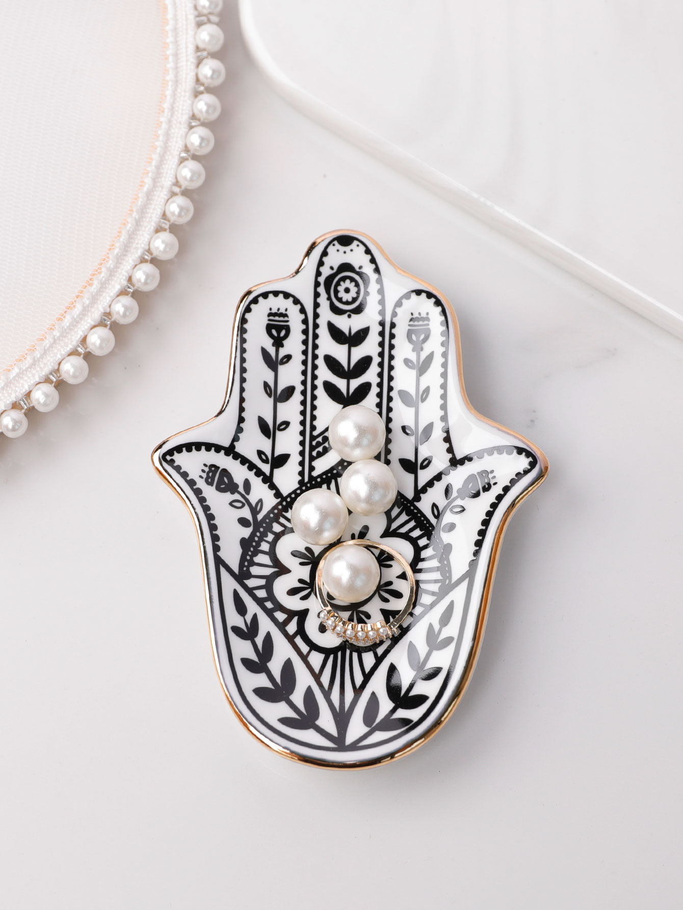 Ceramic Hand Trinket Dish, Sma - огляд і ціна Ceramic Trinket Dish