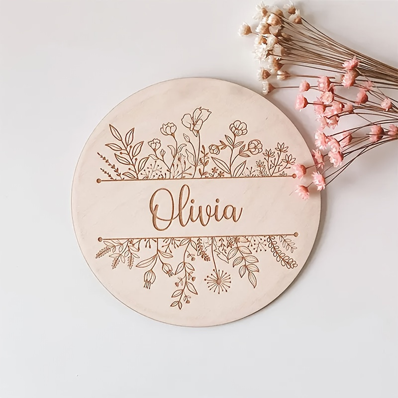 Personalized Floral Engraved N - огляд і ціна Home Decor Rustic