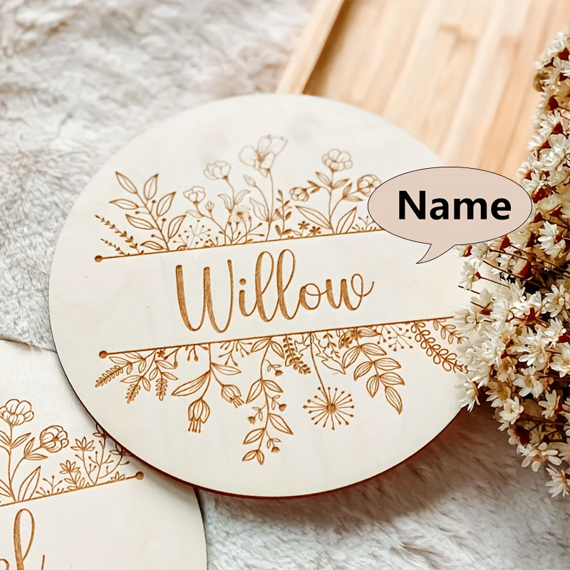 Personalized Floral Engraved N - огляд і ціна Home Decor Rustic