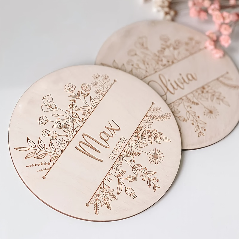 Personalized Floral Engraved N - огляд і ціна Home Decor Rustic