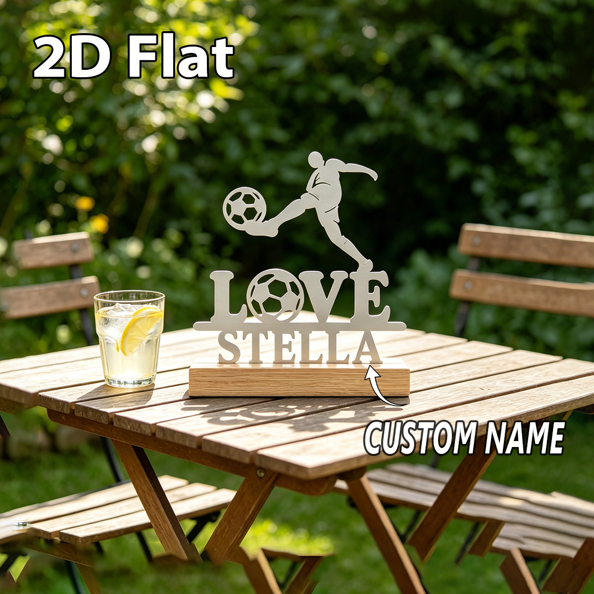 1Pc Custom Name love football  - огляд і ціна Home Decor Names