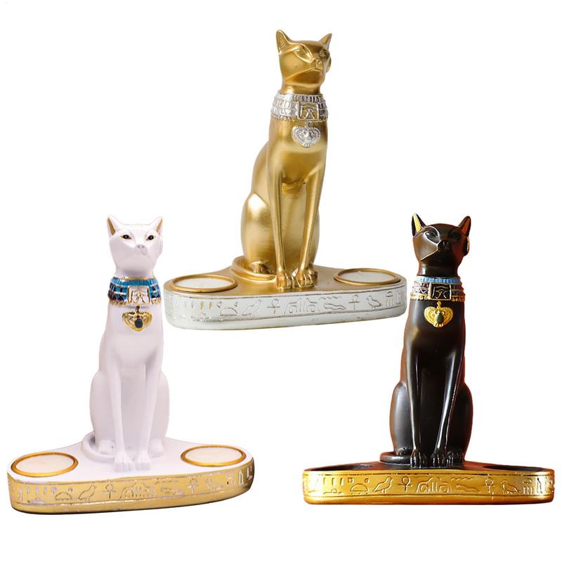Egyptian Cat Candlestick Resin - огляд і ціна Home Decor Modern Organic