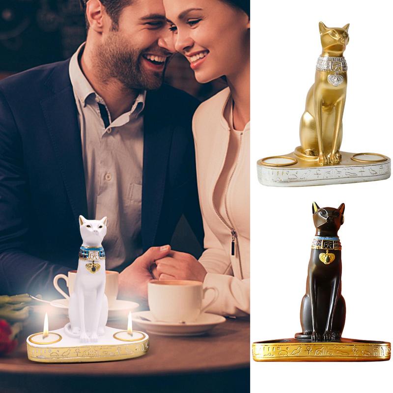 Egyptian Cat Candlestick Resin - огляд і ціна Home Decor Modern Organic