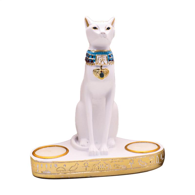 Egyptian Cat Candlestick Resin - огляд і ціна Home Decor Modern Organic