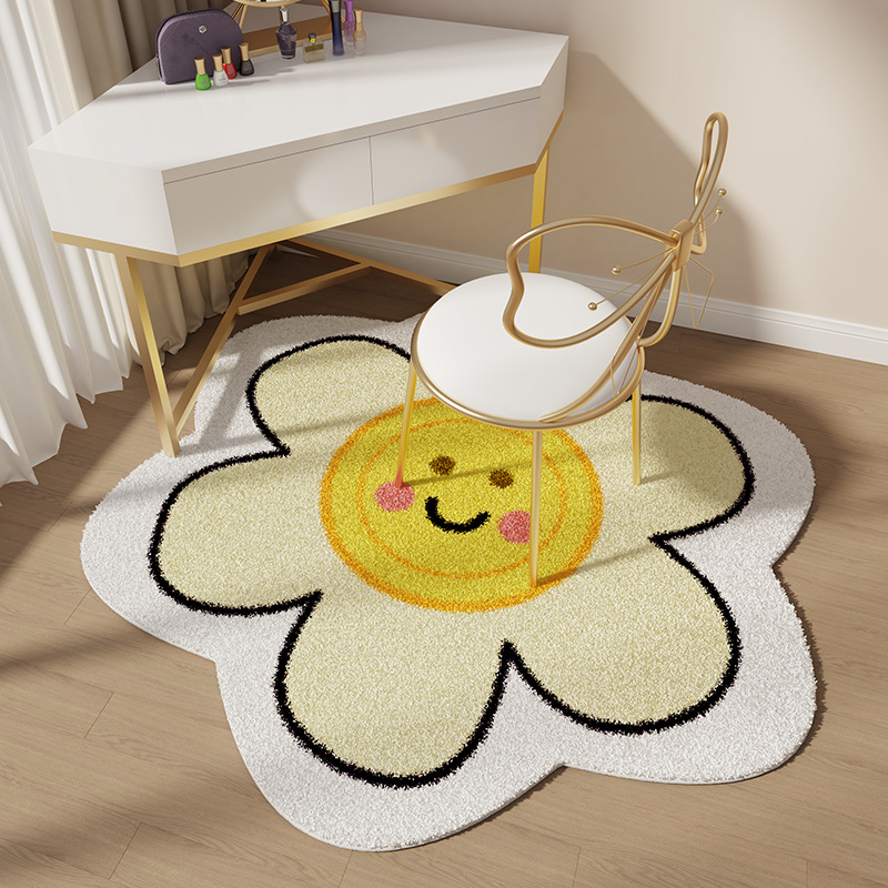 Round Flower Shaped Bedside Ru - огляд і ціна Home Decor Unique Items
