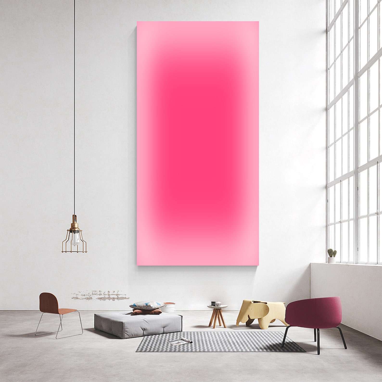 Abstract Pink Ombre Art Neon G - огляд і ціна Home Decor Design Interior