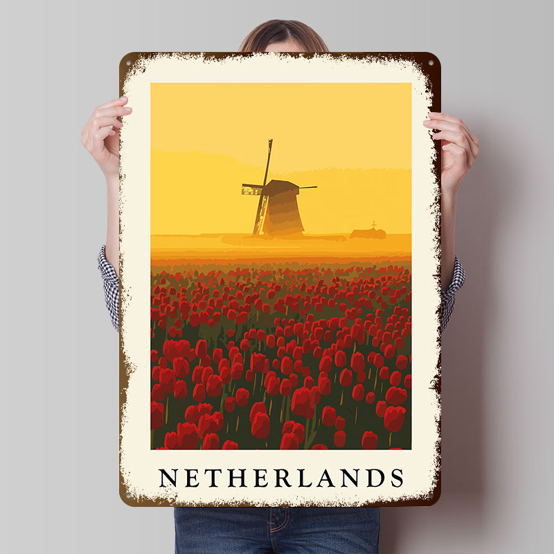 Netherlands Windmill and Tulip - огляд і ціна Home Decor Netherlands
