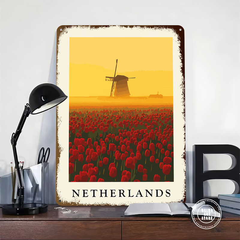 Netherlands Windmill and Tulip - огляд і ціна Home Decor Netherlands