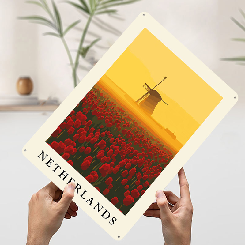 Netherlands Windmill and Tulip - огляд і ціна Home Decor Netherlands