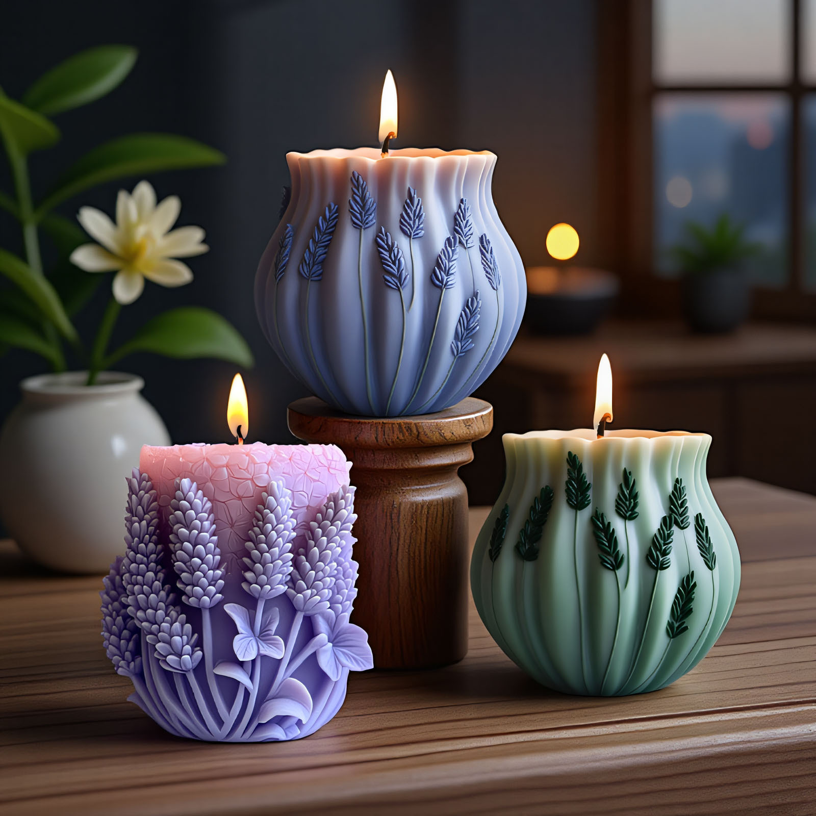 Lavender Silicone Candle Mold  - огляд і ціна Home Decor Unique Items