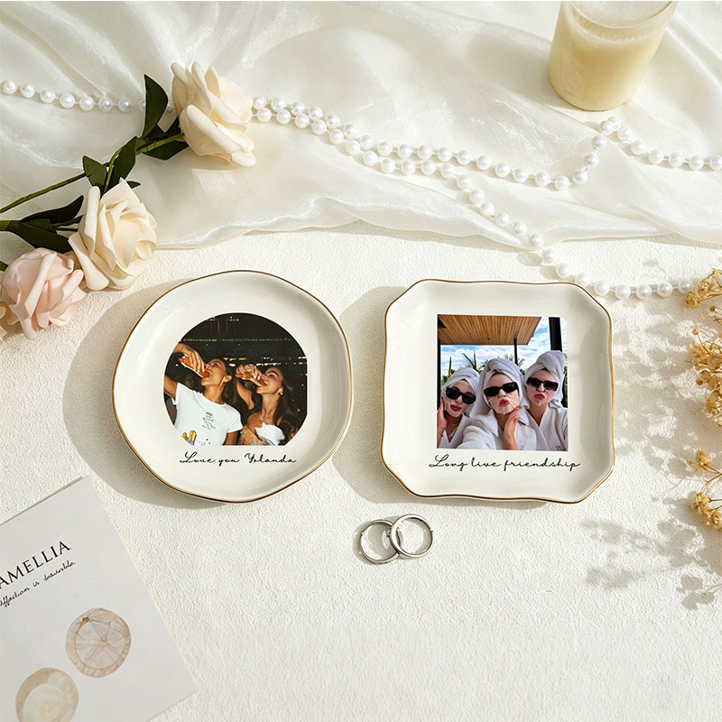 Personalised Bestie Photo Trin - огляд і ціна Ceramic Trinket Dish