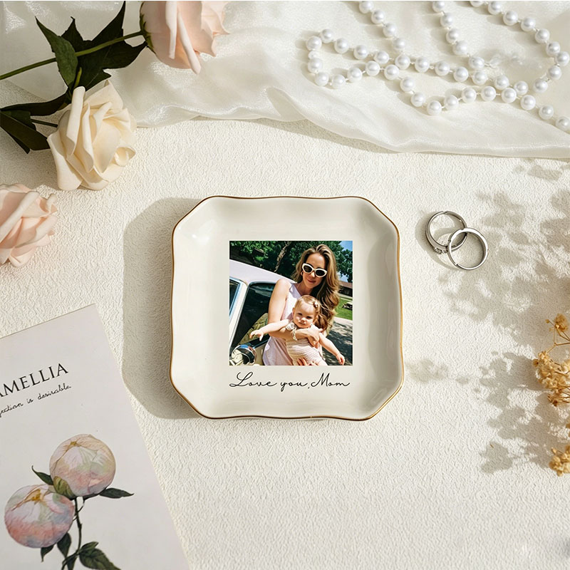 Personalised Bestie Photo Trin - огляд і ціна Ceramic Trinket Dish