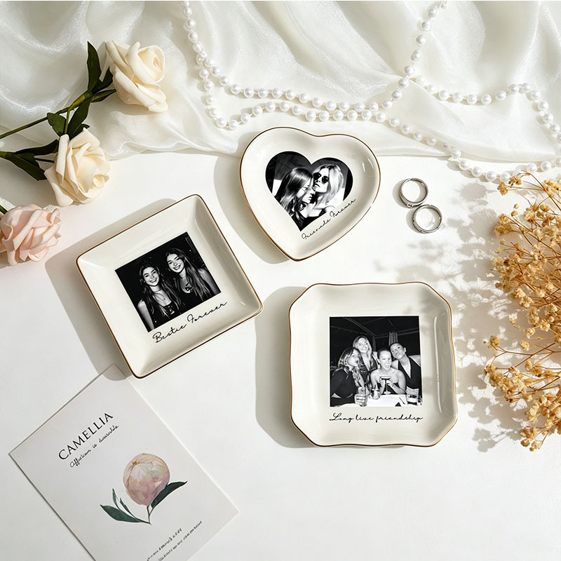 Personalised Bestie Photo Trin - огляд і ціна Ceramic Trinket Dish