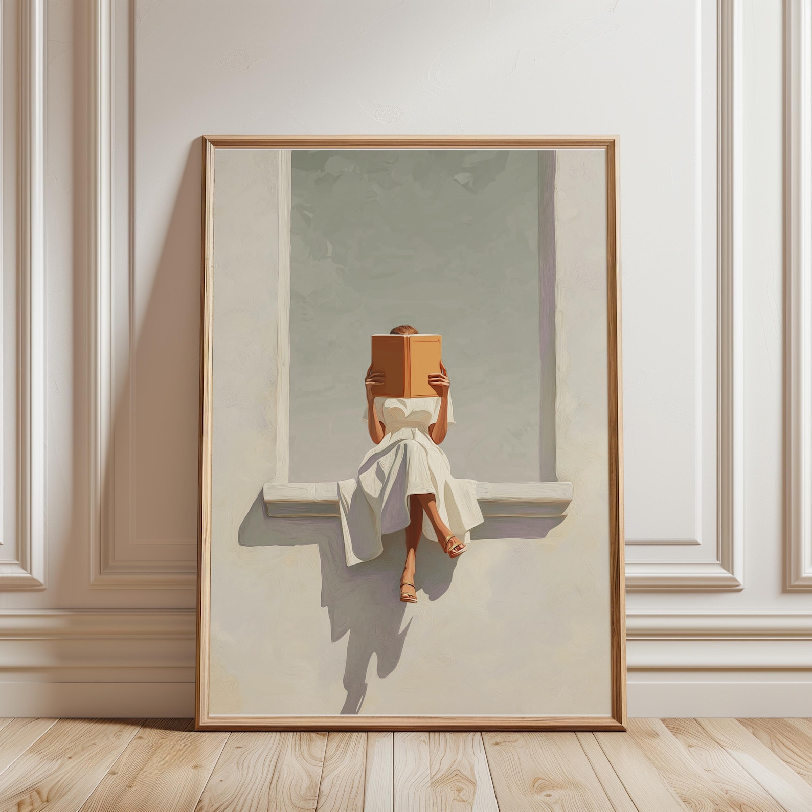 Modern Abstract Woman Reading  - огляд і ціна Home Decor Design Interior