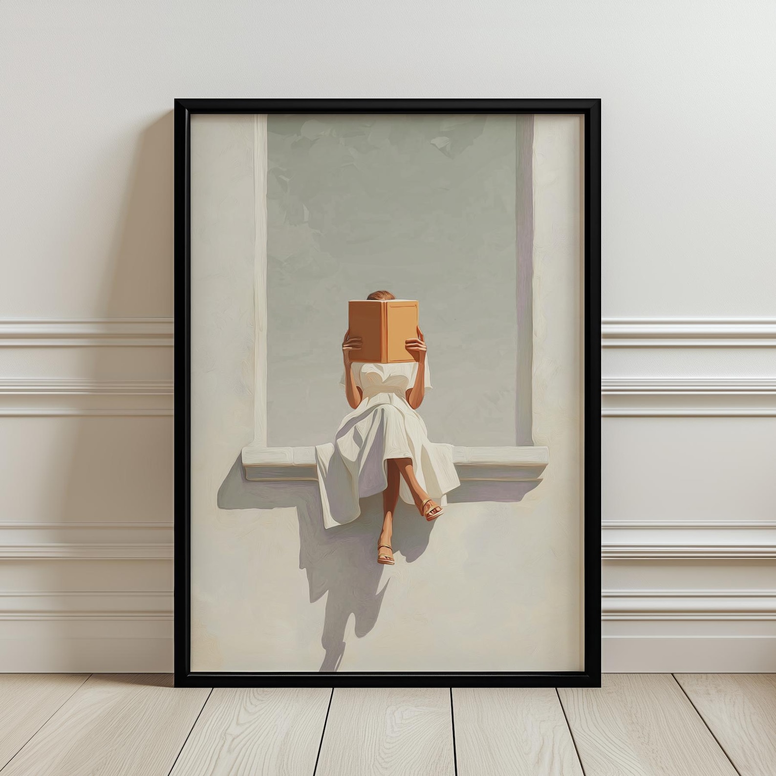 Modern Abstract Woman Reading  - огляд і ціна Home Decor Design Interior