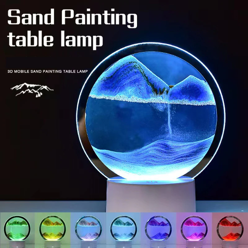 LED 16 Colors 3D Sandscape Lam - огляд і ціна Sand Art Picture