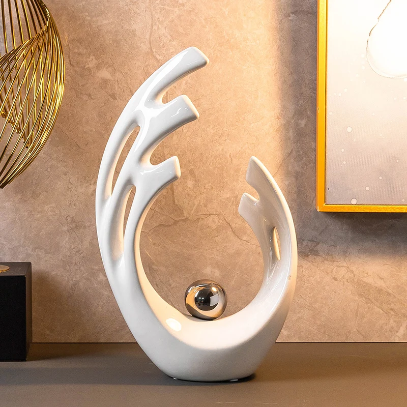 Simplicity White Ceramic Shape - огляд і ціна Home Decor Modern Organic