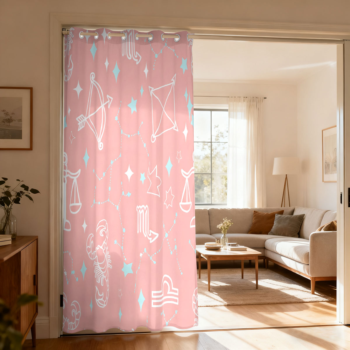 1pc Starry Sky Constellation P - огляд і ціна Home Decor Curtains