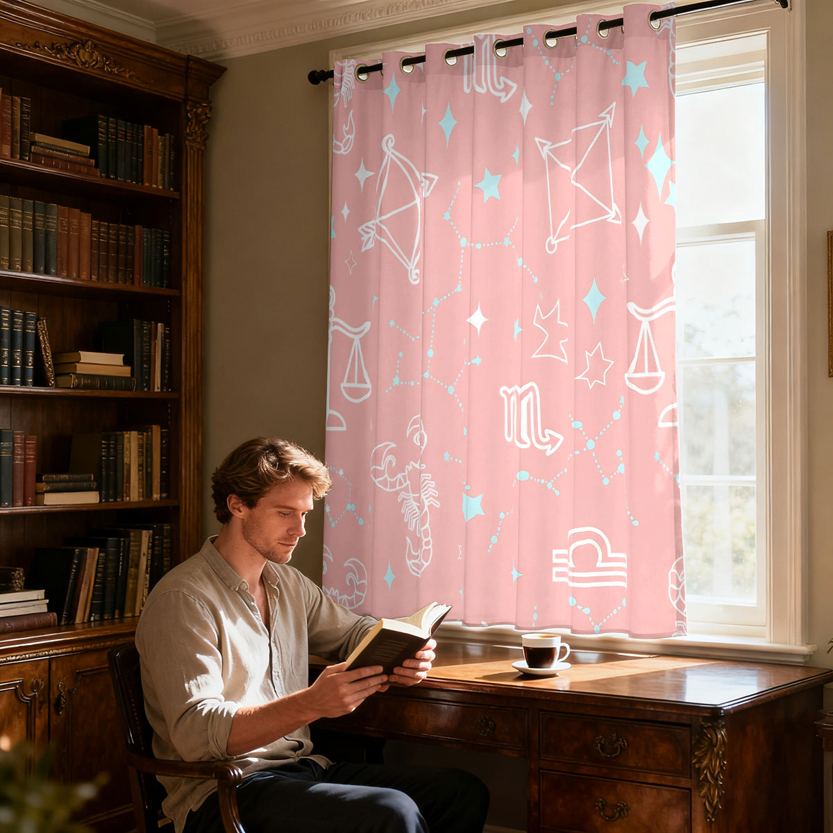 1pc Starry Sky Constellation P - огляд і ціна Home Decor Curtains