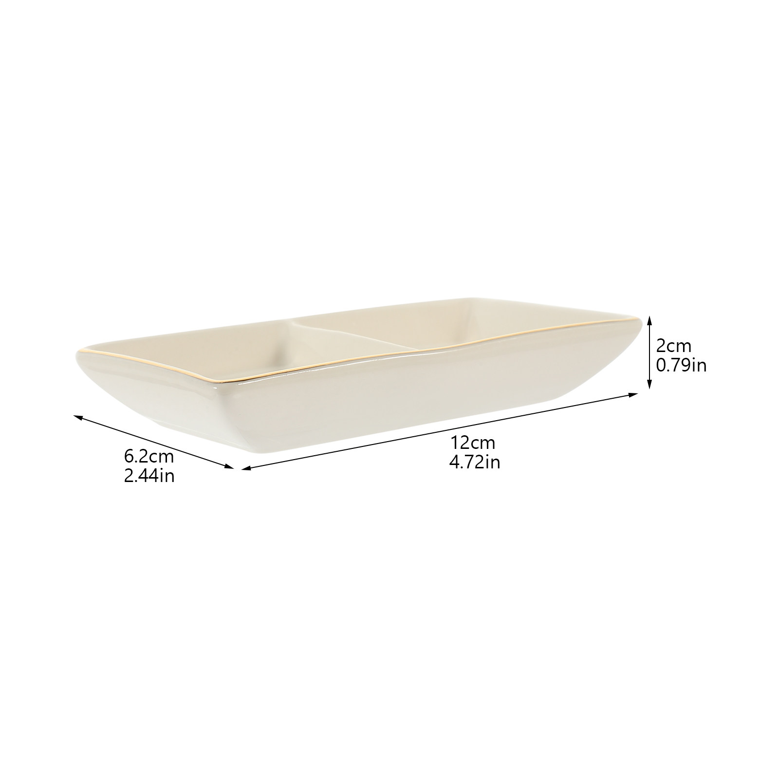 Ceramic Jewelry Dish Tray Doub - огляд і ціна Ceramic Trinket Dish
