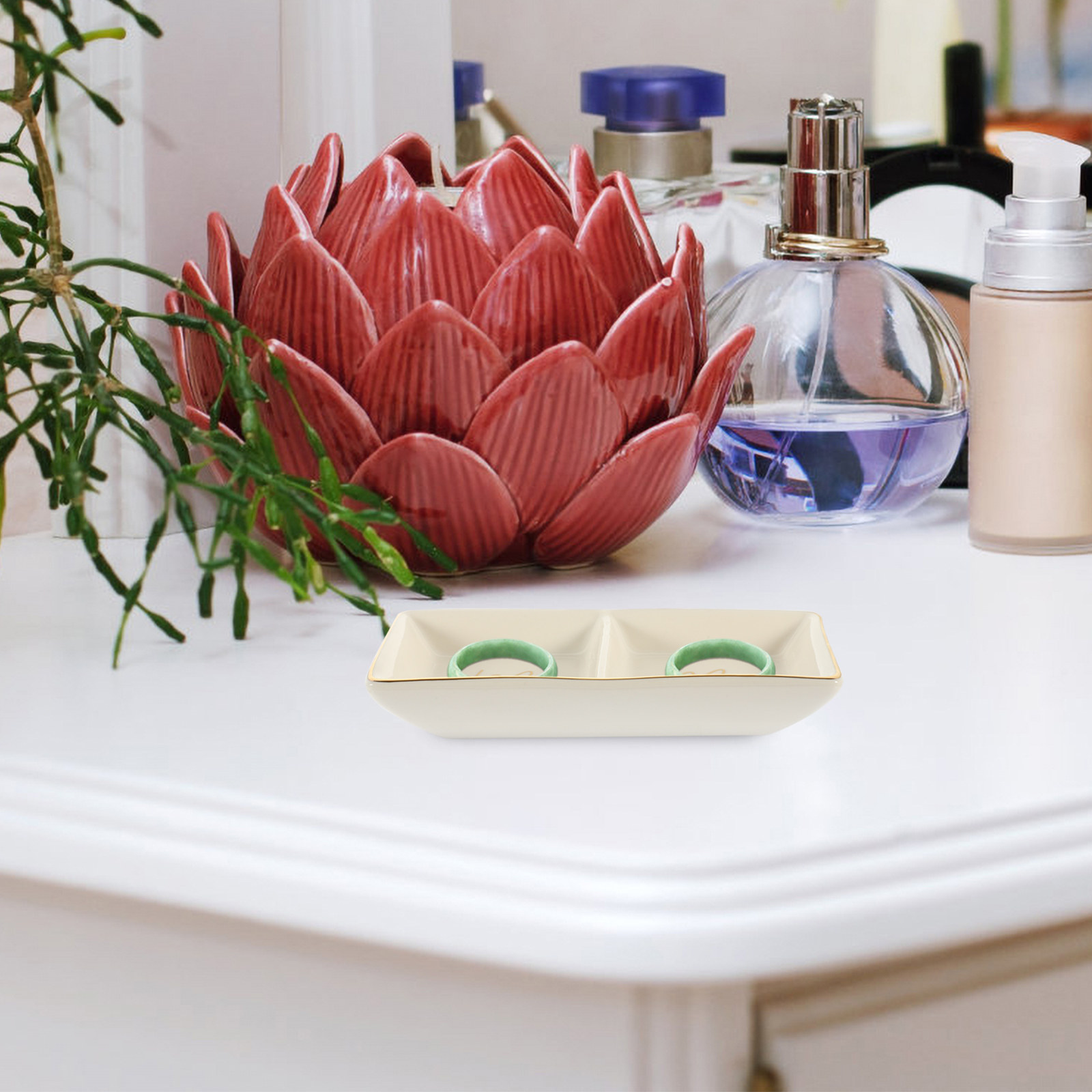 Ceramic Jewelry Dish Tray Doub - огляд і ціна Ceramic Trinket Dish