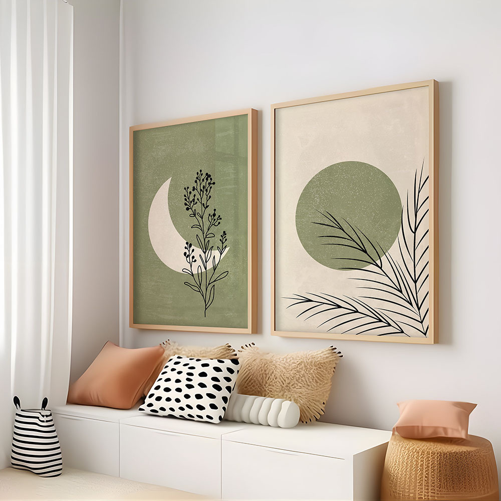 2pcs/set Bohemian Plant Moon S - огляд і ціна Home Decor Kit
