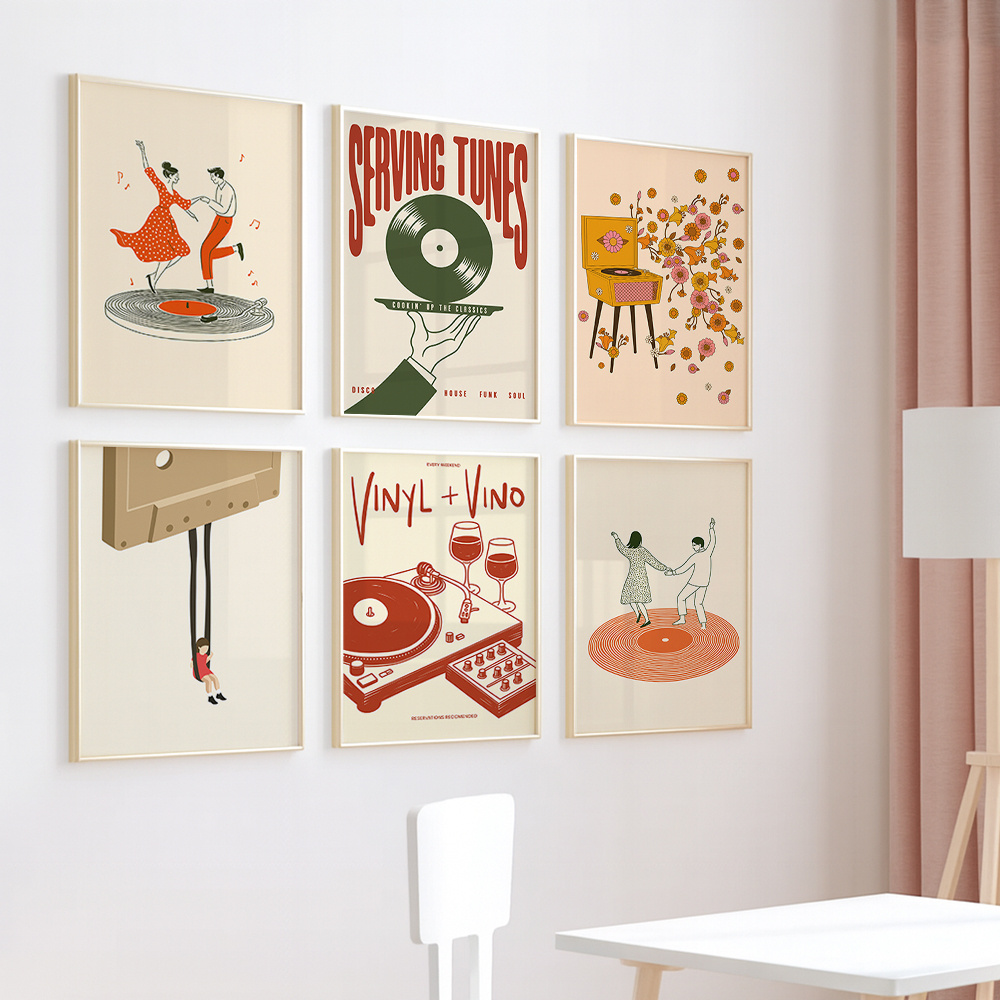 1pc Vintage Music Canvas Poste - огляд і ціна Home Decor Design Interior