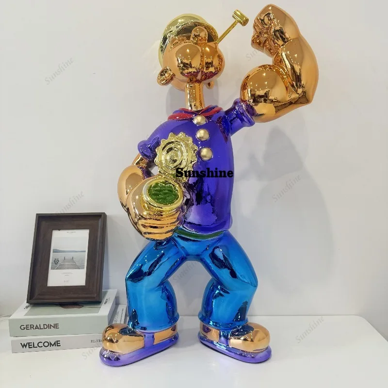 Electroplated Popeye Figurine  - огляд і ціна Home Decor Modern Organic