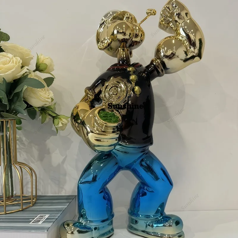 Electroplated Popeye Figurine  - огляд і ціна Home Decor Modern Organic