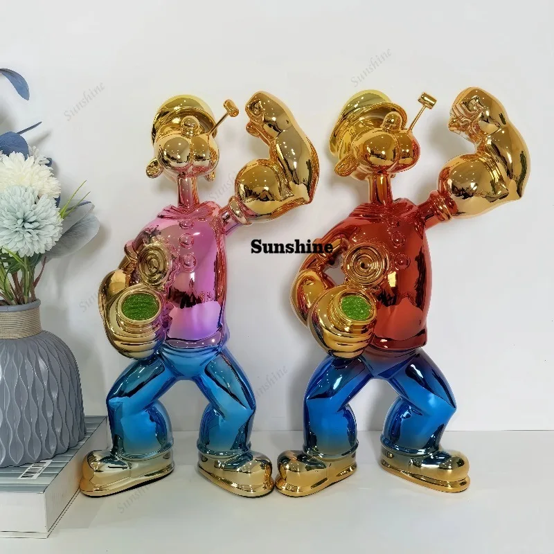 Electroplated Popeye Figurine  - огляд і ціна Home Decor Modern Organic
