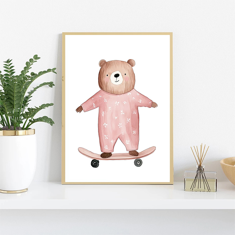 Cute Watercolor Unicorn Mermai - огляд і ціна Watercolor Poster Print
