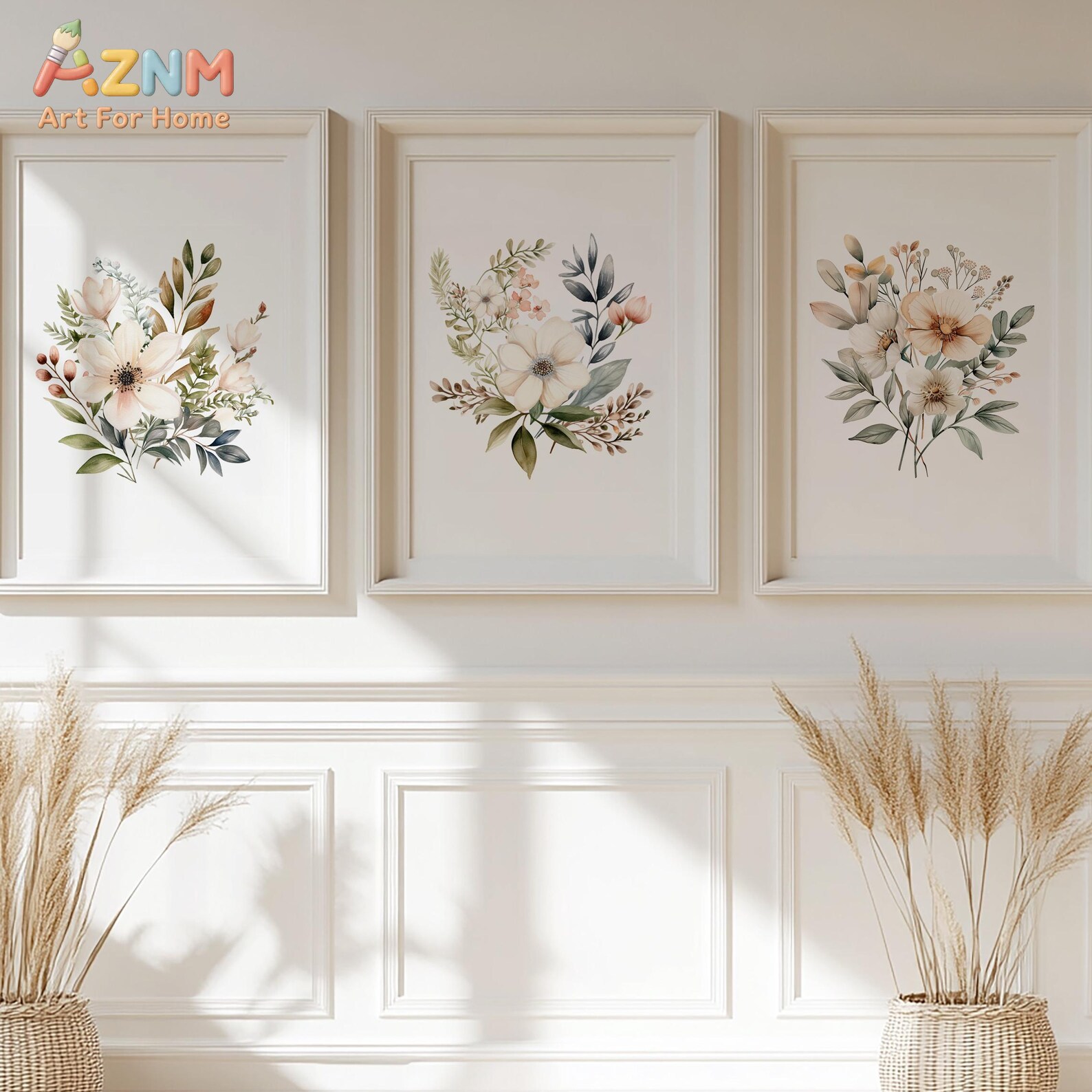 Set of 3 Wildflowers |Vintage  - огляд і ціна Home Decor Kit