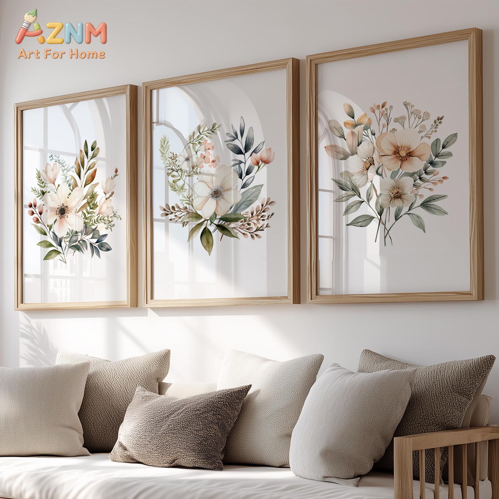 Set of 3 Wildflowers |Vintage  - огляд і ціна Home Decor Kit