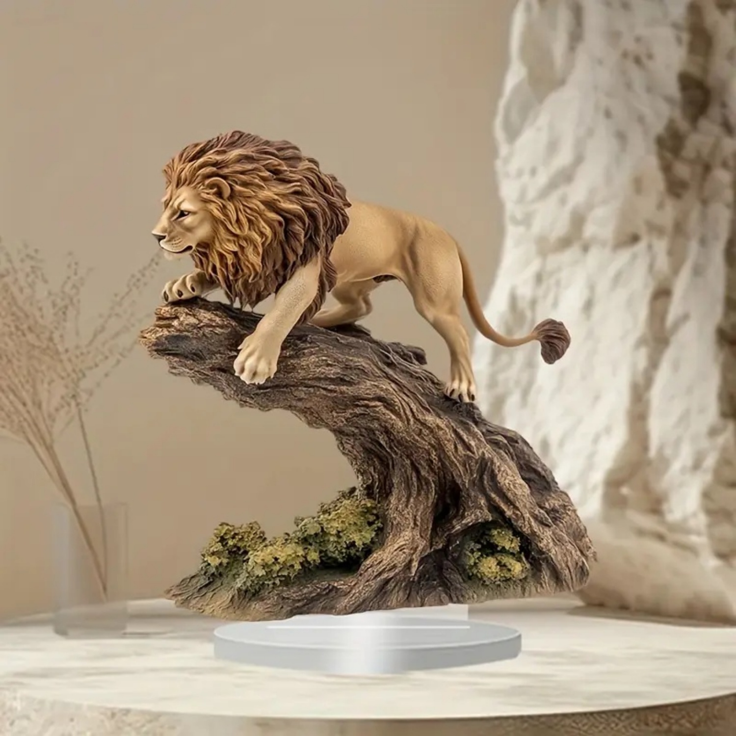 Male Lion Statue,2D Flat Anima - огляд і ціна Home Decor Kit