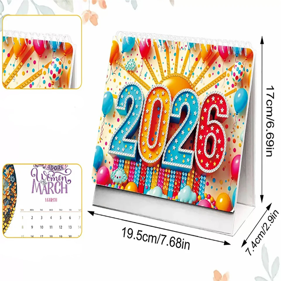 2026 desk Calendar Diamond Pai - огляд і ціна Home Decor Kit
