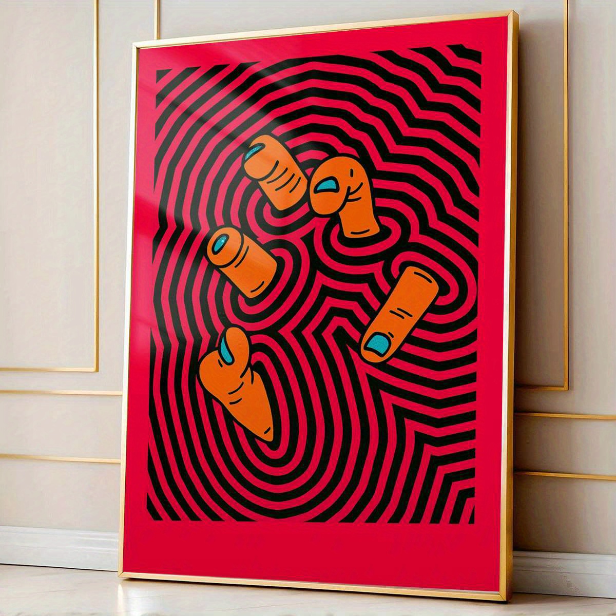 Modern Abstract Finger Art Pos - огляд і ціна Home Decor Design Interior