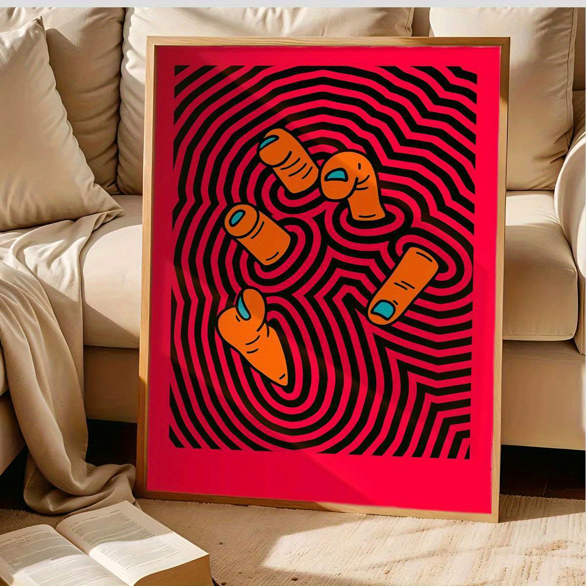 Modern Abstract Finger Art Pos - огляд і ціна Home Decor Design Interior
