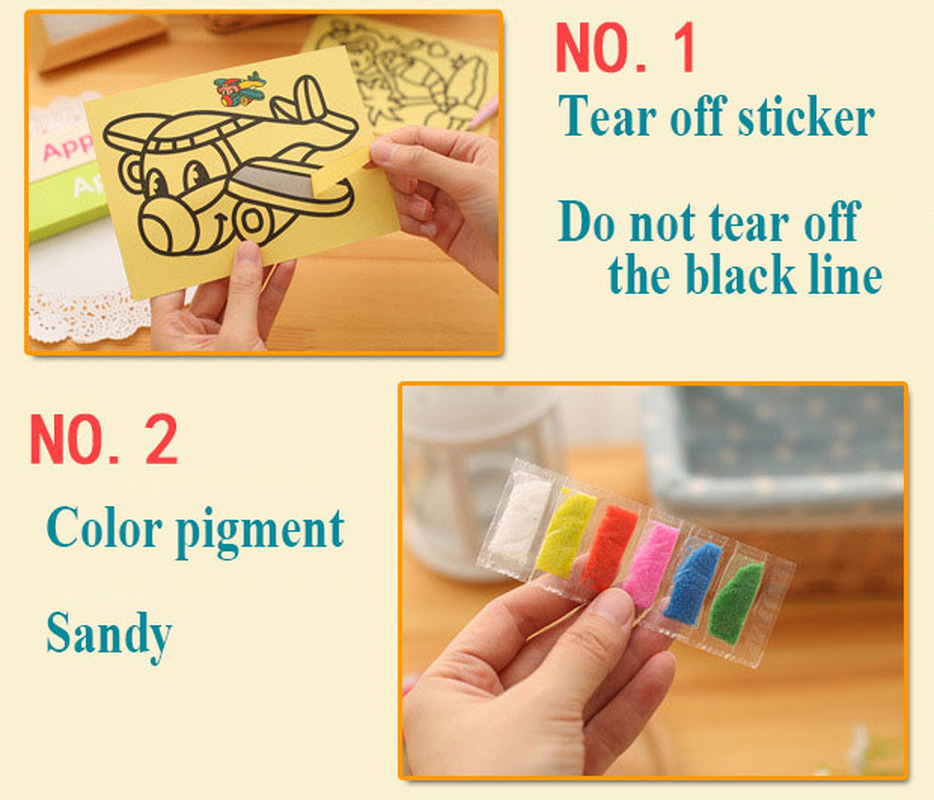 10pcs DIY Sand Painting Toy Se - огляд і ціна Sand Art Picture