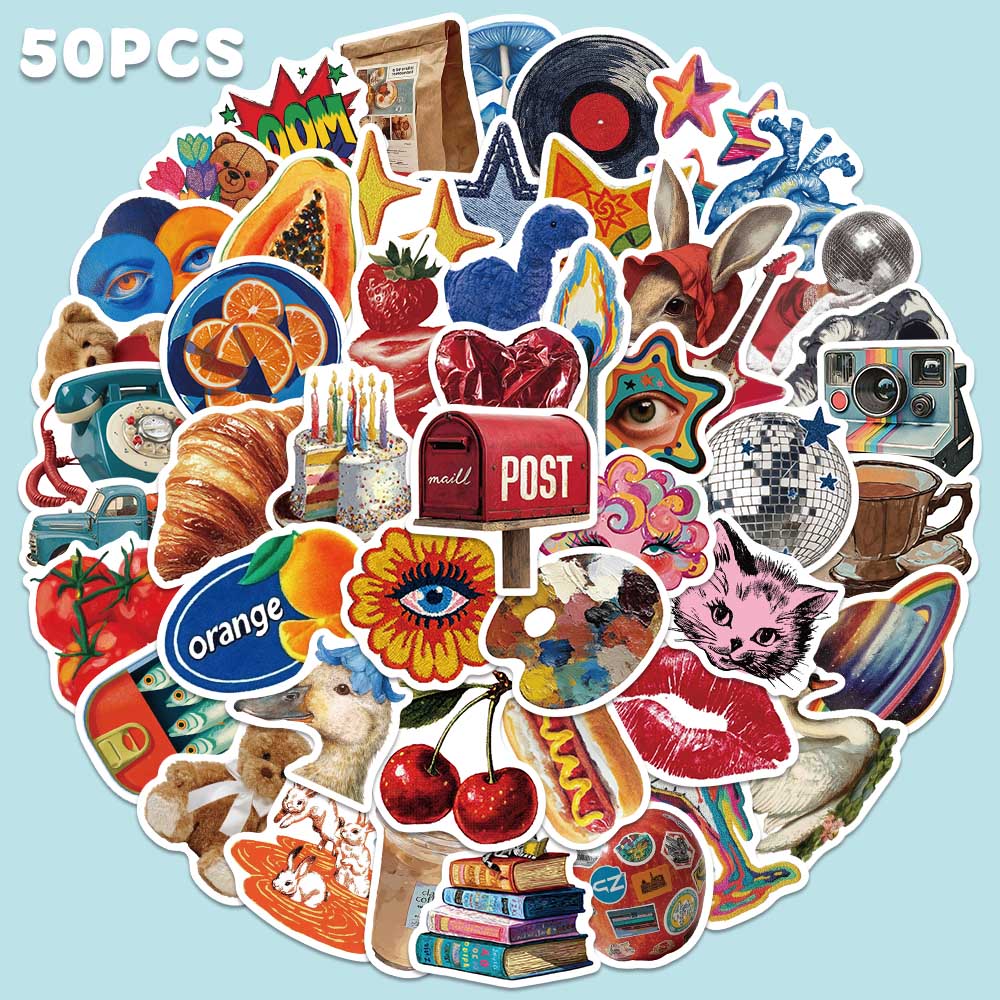 50pcs Vintage Y2K Sticker Fash - огляд і ціна Home Decor Magazine